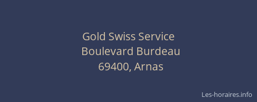 Gold Swiss Service