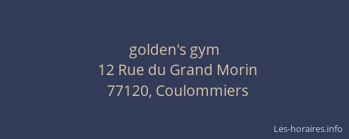 golden's gym