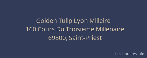Golden Tulip Lyon Milleire