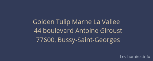 Golden Tulip Marne La Vallee
