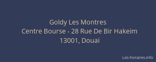 Goldy Les Montres