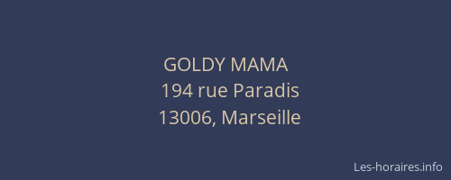 GOLDY MAMA