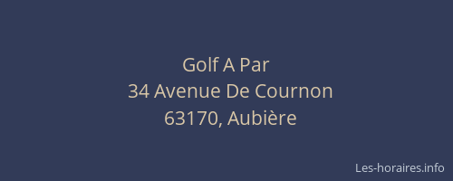 Golf A Par