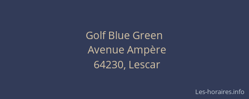 Golf Blue Green