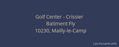 Golf Center - Crissier