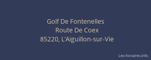 Golf De Fontenelles