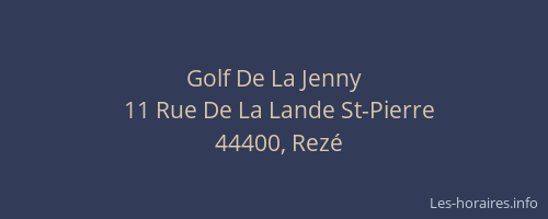 Golf De La Jenny