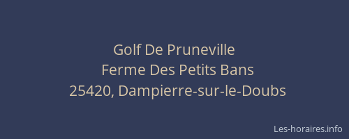 Golf De Pruneville