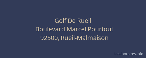 Golf De Rueil