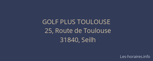 GOLF PLUS TOULOUSE