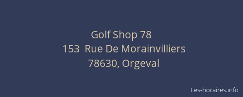 Golf Shop 78