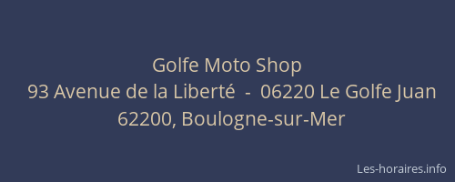 Golfe Moto Shop
