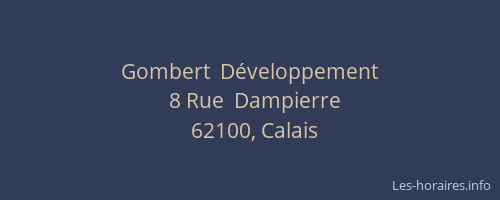 Gombert  Développement