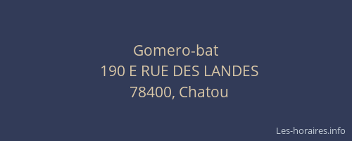 Gomero-bat