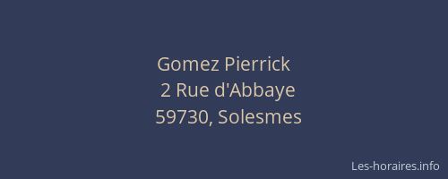 Gomez Pierrick
