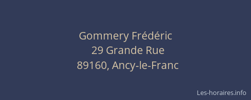 Gommery Fr&eacute;d&eacute;ric