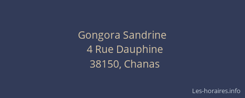 Gongora Sandrine