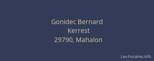 Gonidec Bernard
