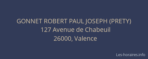 GONNET ROBERT PAUL JOSEPH (PRETY)