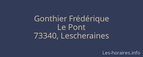 Gonthier Frédérique