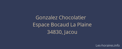Gonzalez Chocolatier