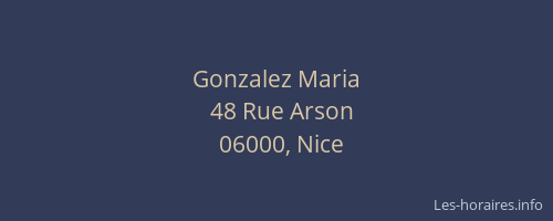 Gonzalez Maria