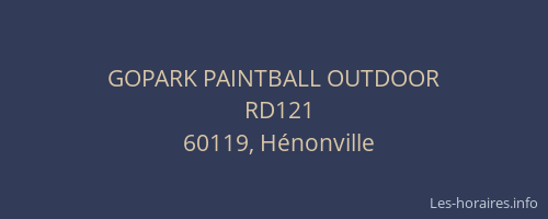 GOPARK PAINTBALL OUTDOOR