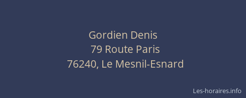 Gordien Denis