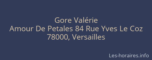 Gore Valérie