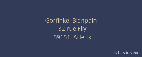 Gorfinkel Blanpain
