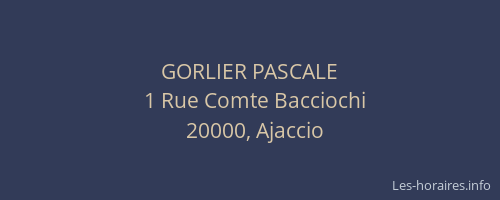 GORLIER PASCALE