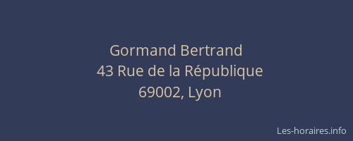 Gormand Bertrand