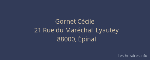 Gornet Cécile