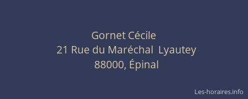 Gornet C&eacute;cile
