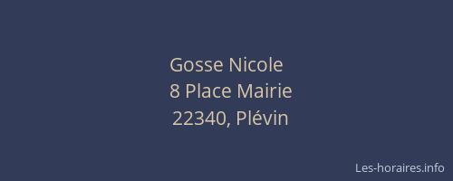 Gosse Nicole