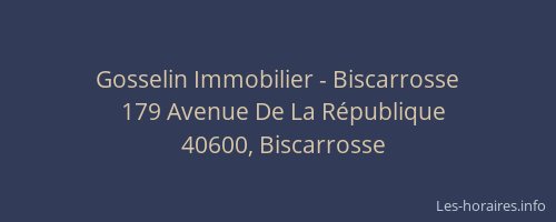 Gosselin Immobilier - Biscarrosse
