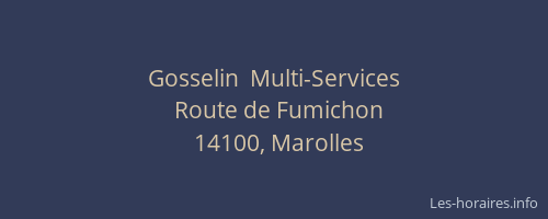 Gosselin  Multi-Services