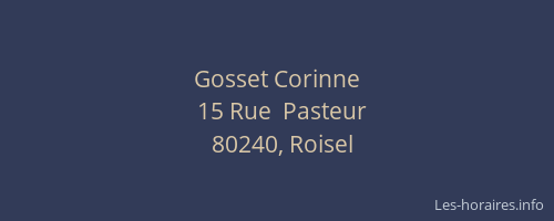 Gosset Corinne
