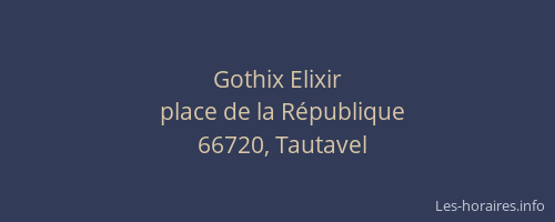 Gothix Elixir