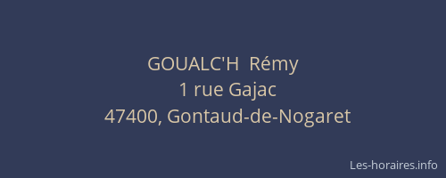 GOUALC'H  Rémy