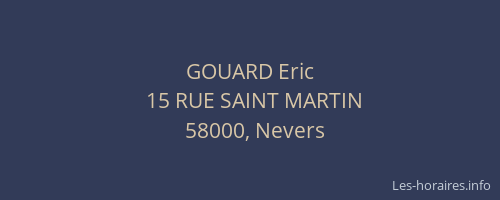 GOUARD Eric