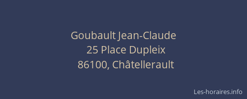 Goubault Jean-Claude