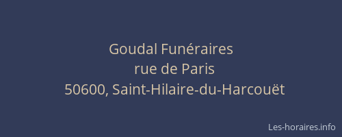 Goudal Fun&eacute;raires