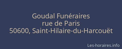 Goudal Funéraires