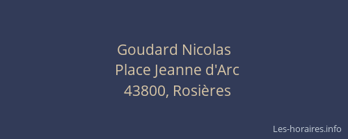 Goudard Nicolas