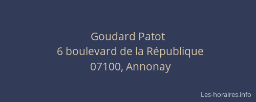 Goudard Patot