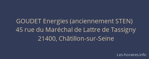 GOUDET Energies (anciennement STEN)