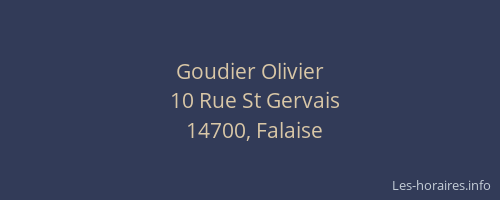 Goudier Olivier