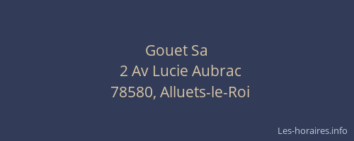 Gouet Sa