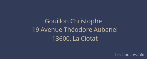 Gouillon Christophe